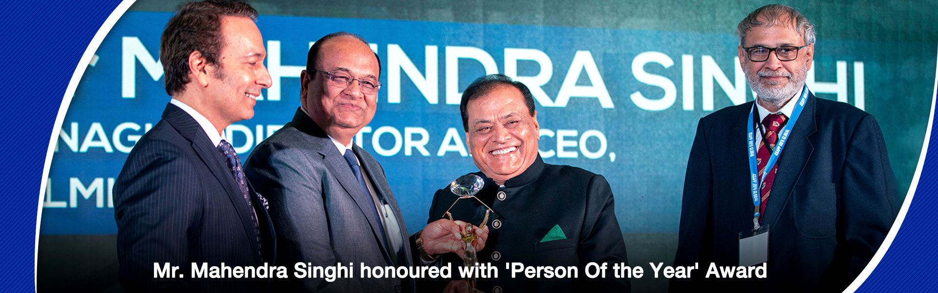 Dalmia Cement Bharat’s Mr. Mahendra Singhi, conferred with the ‘Person of the  Year’ Award of ICR and FIRST Construction Council