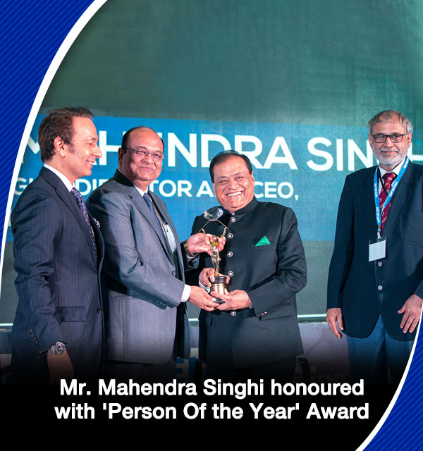 Dalmia Cement Bharat’s Mr. Mahendra Singhi, conferred with the ‘Person of the  Year’ Award of ICR and FIRST Construction Council